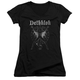 Metalocalypse Sigil - Juniors V-Neck T-Shirt Juniors V-Neck T-Shirt Metalocalypse   