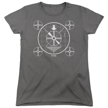 Charcoal women's t-shirt with Space Ghost Coast To Coast graphic