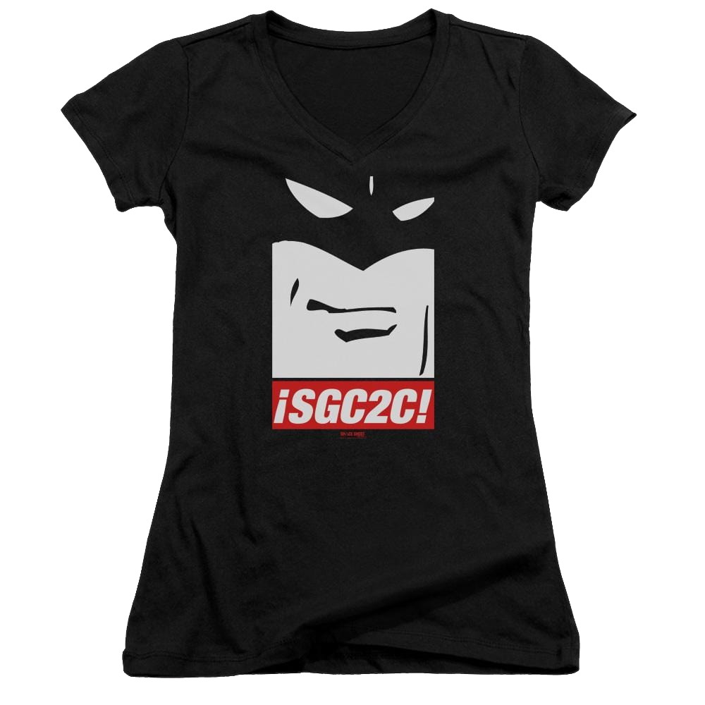 Space Ghost Sgc2C - Juniors V-Neck T-Shirt Juniors V-Neck T-Shirt Space Ghost   