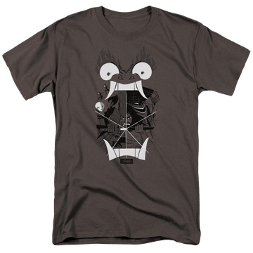 Charcoal men's regular fit t-shirt with Samurai Jack Divisive graphic