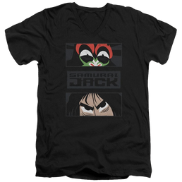 Samurai Jack Stare Down - Men's V-Neck T-Shirt Men's V-Neck T-Shirt Samurai Jack   