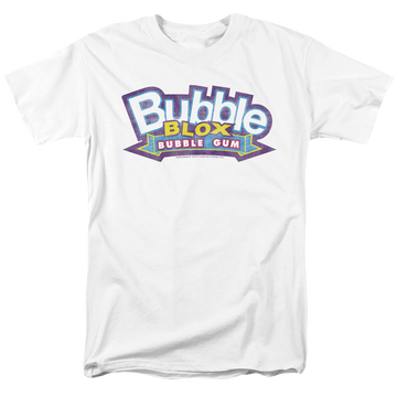 White men's regular fit t-shirt with Dubble Bubble Bubble Blox graphic