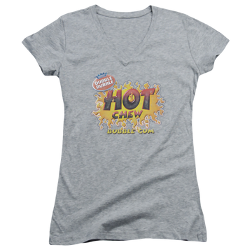 Dubble Bubble Hot Chew - Juniors V-Neck T-Shirt Juniors V-Neck T-Shirt Dubble Bubble   