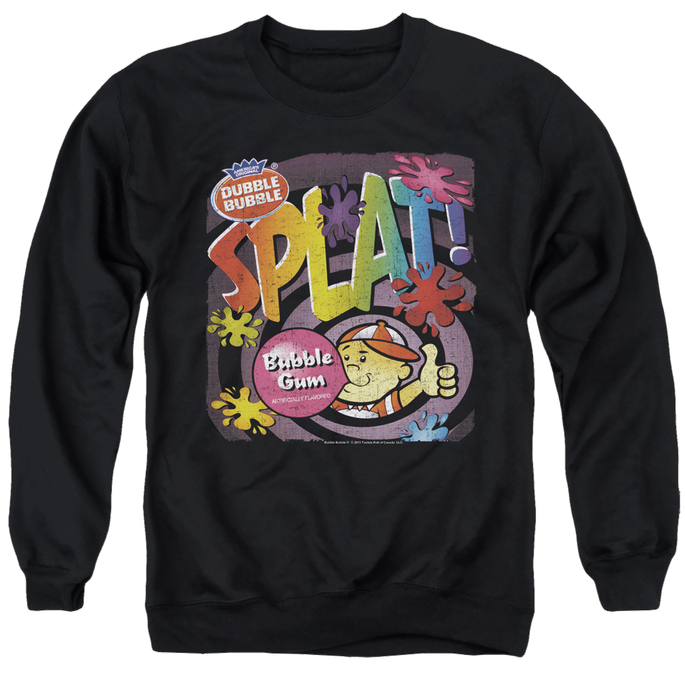 Dubble Bubble Splat Gum - Men's Crewneck Sweatshirt Men's Crewneck Sweatshirt Dubble Bubble   
