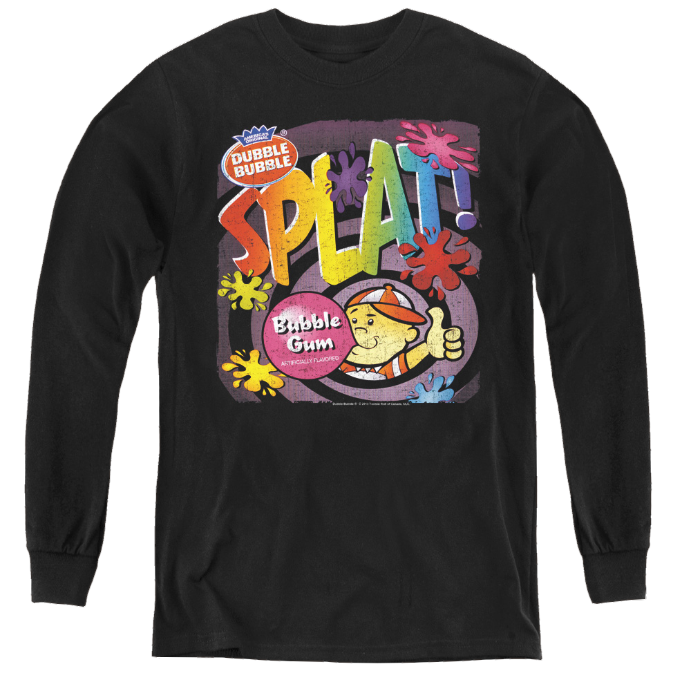 Dubble Bubble Splat Gum - Youth Long Sleeve T-Shirt Youth Long Sleeve T-Shirt Dubble Bubble   