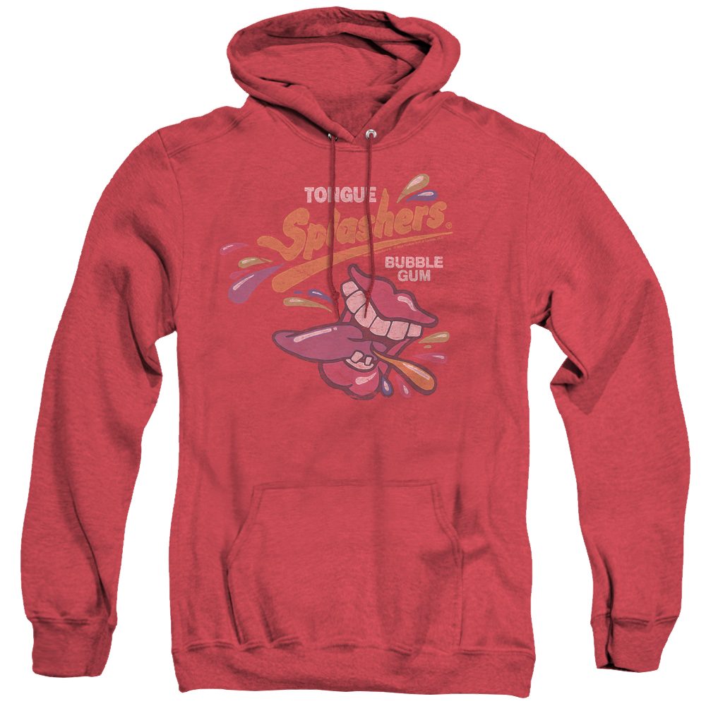 Dubble Bubble Distress Logo - Heather Pullover Hoodie Heather Pullover Hoodie Dubble Bubble   