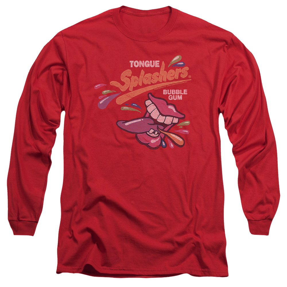 Dubble Bubble Distress Logo - Men's Long Sleeve T-Shirt Men's Long Sleeve T-Shirt Dubble Bubble   