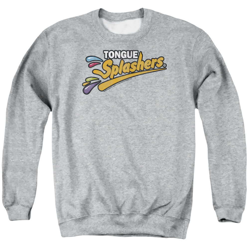 Dubble Bubble Tongue Splashers Logo - Men's Crewneck Sweatshirt Men's Crewneck Sweatshirt Dubble Bubble   