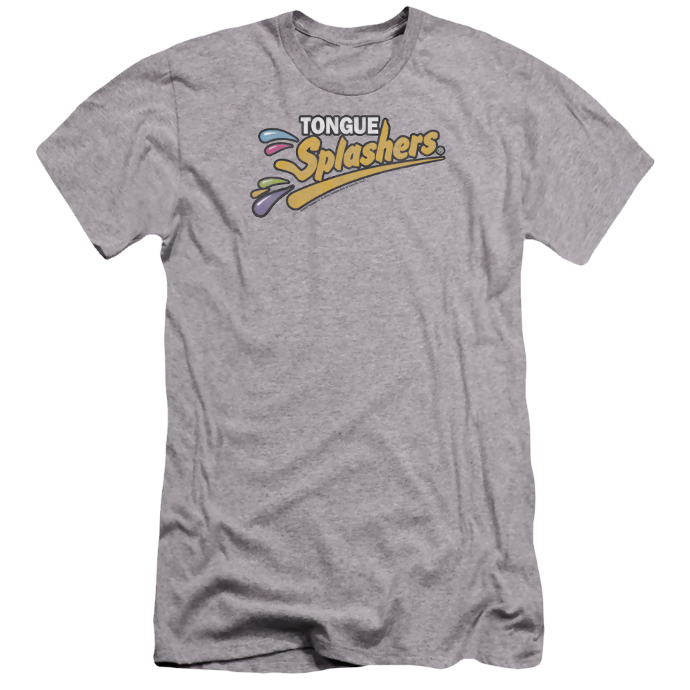 Dubble Bubble Tongue Splashers Logo - Men's Premium Slim Fit T-Shirt Men's Premium Slim Fit T-Shirt Dubble Bubble   