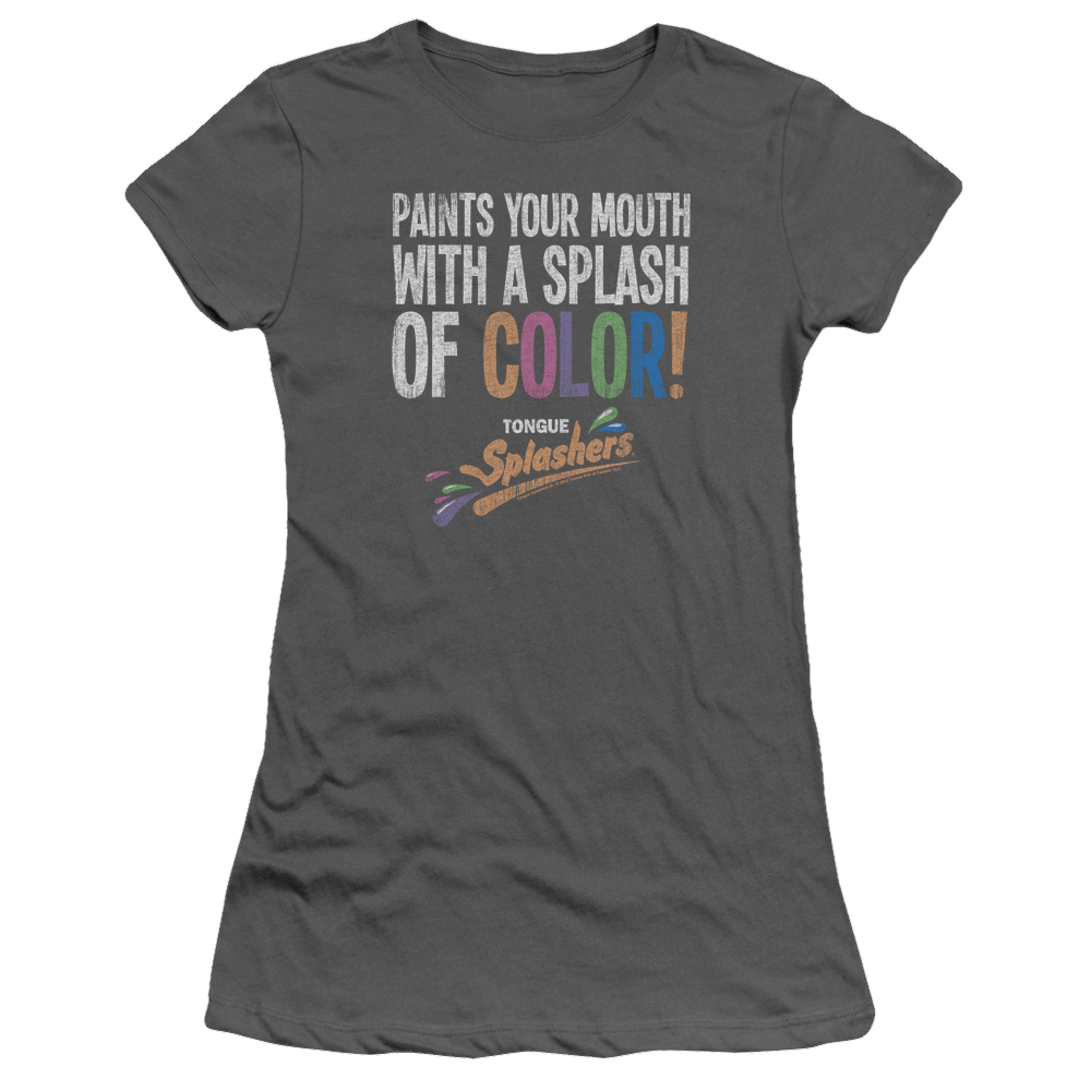 Dubble Bubble Paints Your Mouth - Juniors T-Shirt Juniors T-Shirt Dubble Bubble   