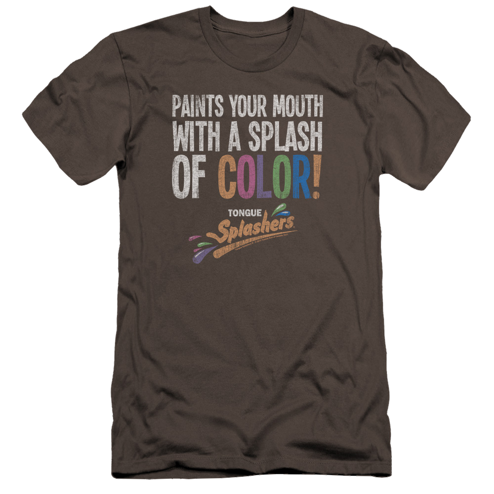 Dubble Bubble Paints Your Mouth - Men's Premium Slim Fit T-Shirt Men's Premium Slim Fit T-Shirt Dubble Bubble   