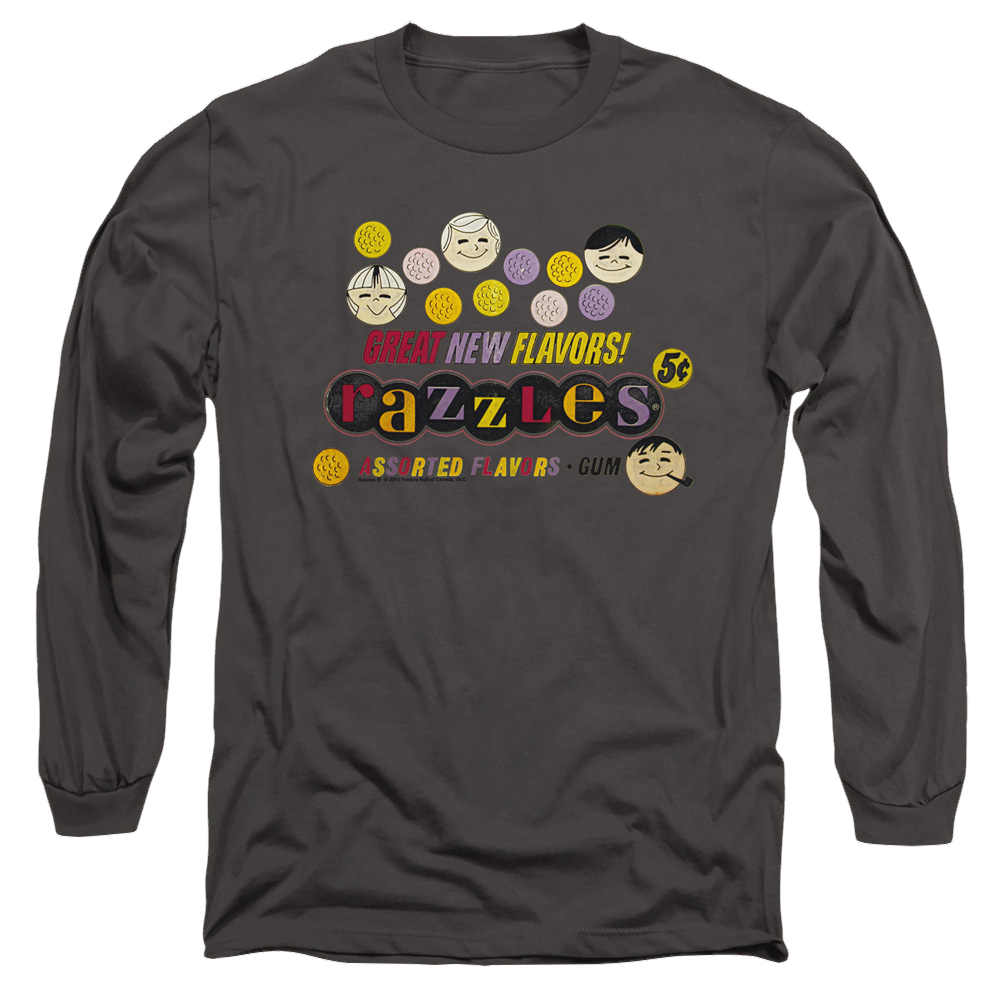 Dubble Bubble Razzles Retro Box - Men's Long Sleeve T-Shirt Men's Long Sleeve T-Shirt Dubble Bubble   