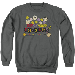 Dubble Bubble Razzles Retro Box - Men's Crewneck Sweatshirt Men's Crewneck Sweatshirt Dubble Bubble   