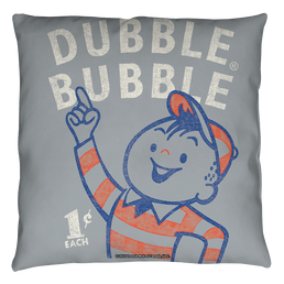 Dubble Bubble Pointing Throw Pillow Throw Pillows Dubble Bubble   
