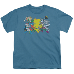 Justice League Face Off - Youth T-Shirt Youth T-Shirt (Ages 8-12) Justice League   
