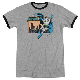 DC Comics Batman In The City - Men's Ringer T-Shirt Men's Ringer T-Shirt Batman   