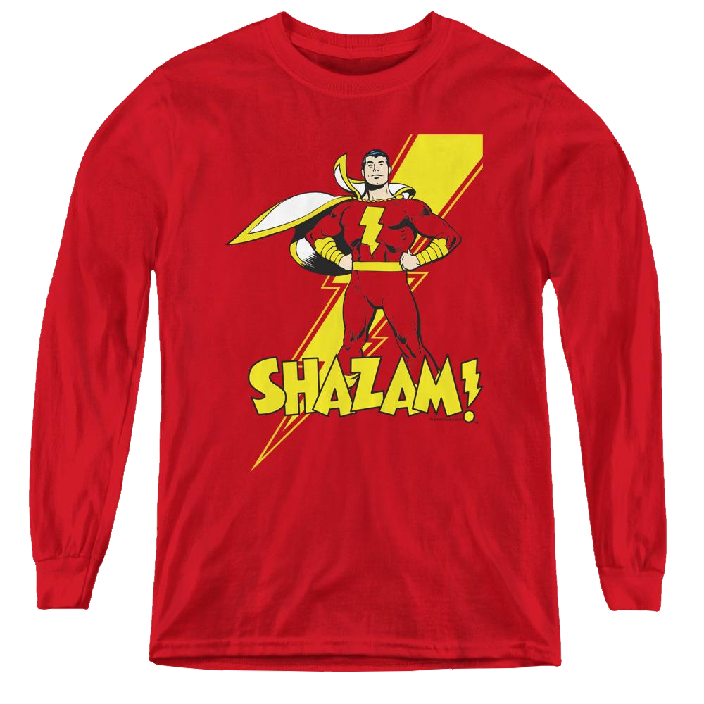Shazam Shazam - Youth Long Sleeve T-Shirt Youth Long Sleeve T-Shirt Shazam   