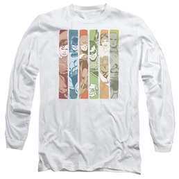 DC Comics Justice League Columns - Men's Long Sleeve T-Shirt Men's Long Sleeve T-Shirt Justice League   