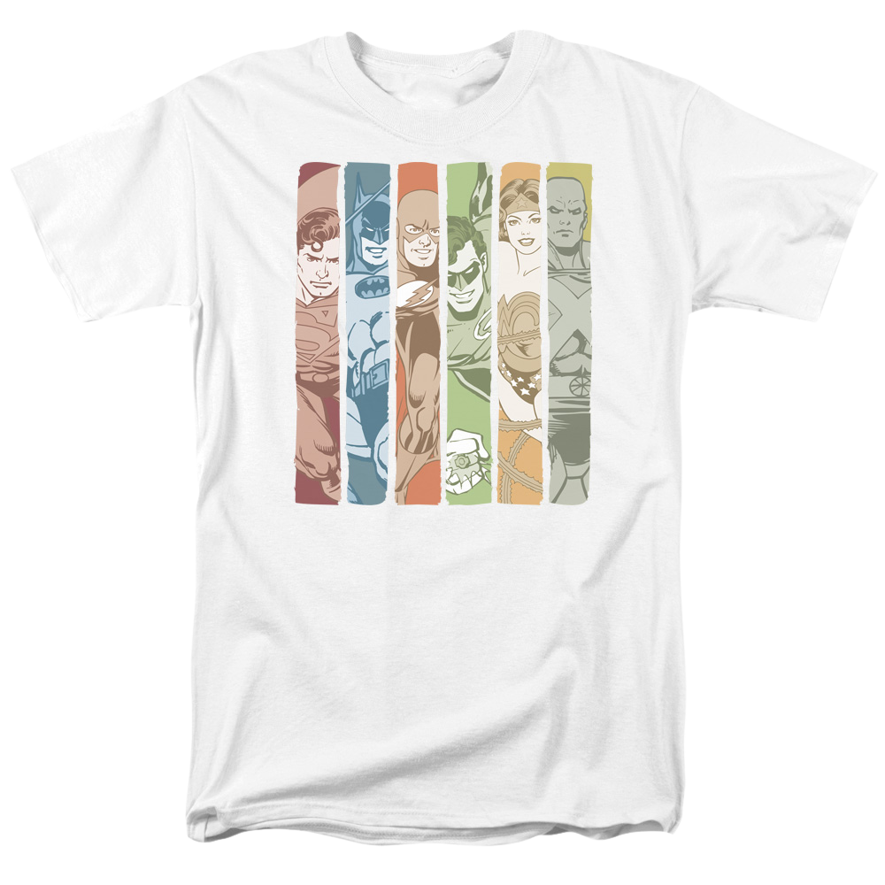 DC Comics Justice League Columns - Men's Regular Fit T-Shirt Men's Regular Fit T-Shirt Justice League   