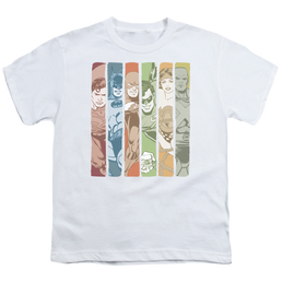 Justice League Justice League Columns - Youth T-Shirt Youth T-Shirt (Ages 8-12) Justice League   