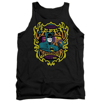 Black men's tank with Batman DC Comics Appearing Tonight graphic