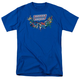 DC Comics Here They Come - Men's Regular Fit T-Shirt Men's Regular Fit T-Shirt Justice League   