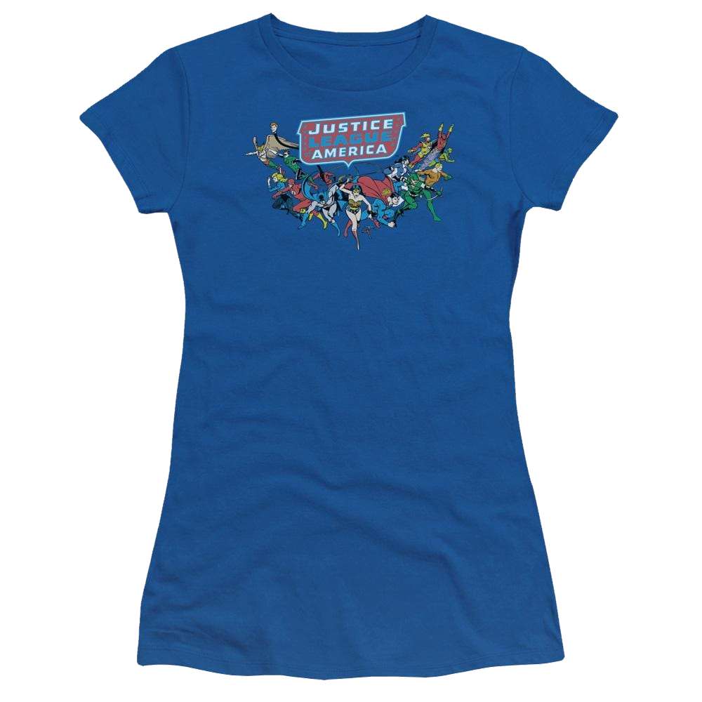 DC Comics Here They Come - Juniors T-Shirt Juniors T-Shirt Justice League   