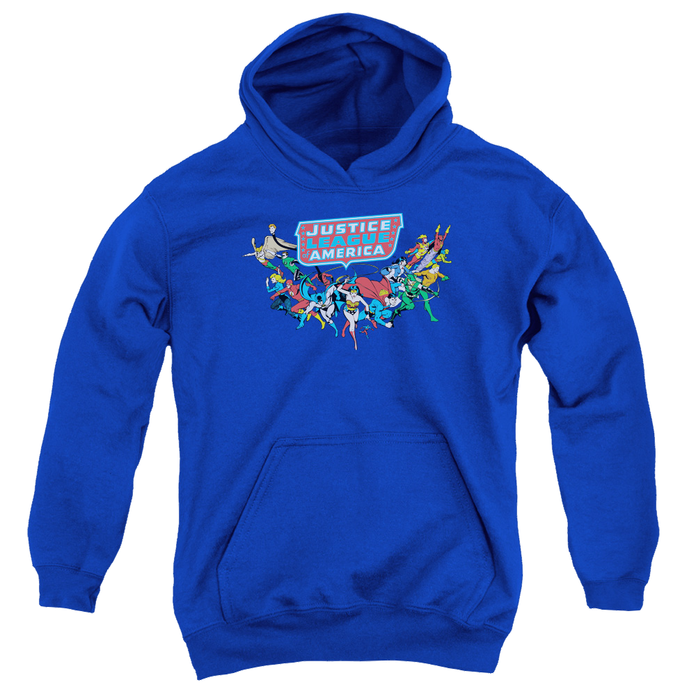 Justice League Here They Come - Youth Hoodie Youth Hoodie (Ages 8-12) Justice League   