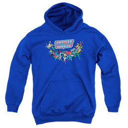 Justice League Here They Come - Youth Hoodie Youth Hoodie (Ages 8-12) Justice League   