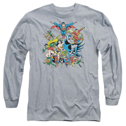 DC Comics Justice League Assemble - Men's Long Sleeve T-Shirt Men's Long Sleeve T-Shirt Justice League   