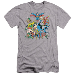 DC Comics Justice League Assemble - Men's Premium Slim Fit T-Shirt Men's Premium Slim Fit T-Shirt Justice League   