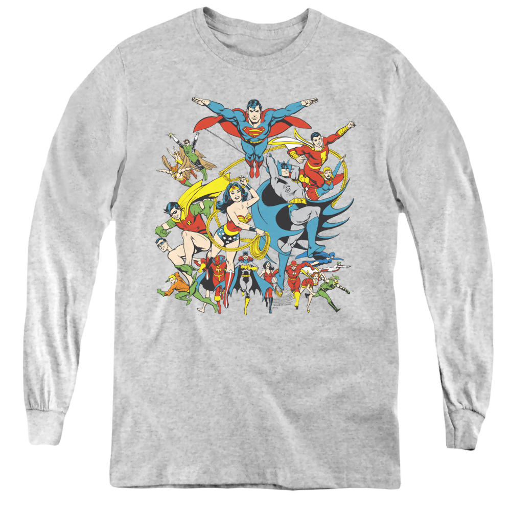 Justice League Justice League Assemble - Youth Long Sleeve T-Shirt Youth Long Sleeve T-Shirt Justice League   