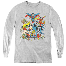Justice League Justice League Assemble - Youth Long Sleeve T-Shirt Youth Long Sleeve T-Shirt Justice League   