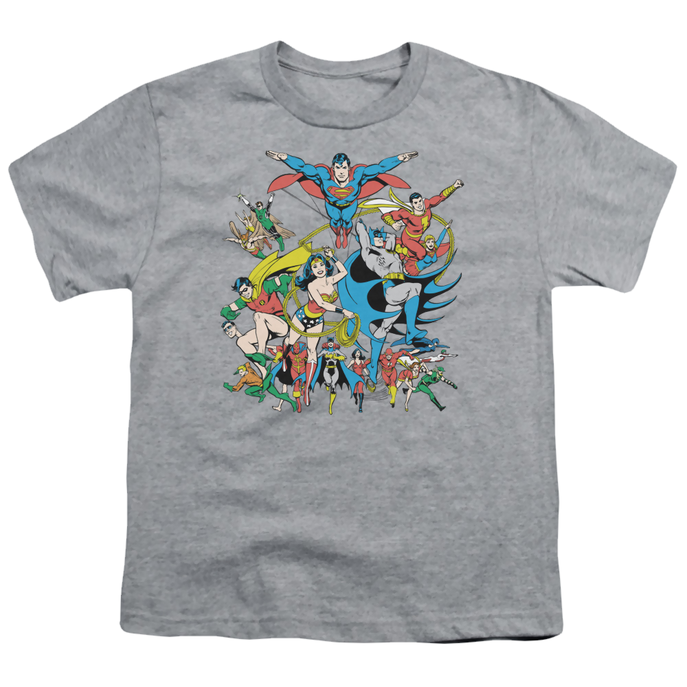 Justice League Justice League Assemble - Youth T-Shirt Youth T-Shirt (Ages 8-12) Justice League   