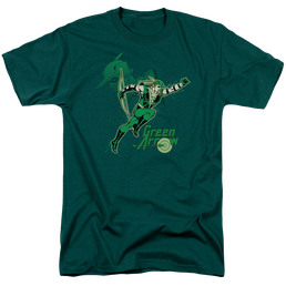 Green Arrow Green Arrow In Action - Men's Regular Fit T-Shirt Men's Regular Fit T-Shirt Green Arrow   
