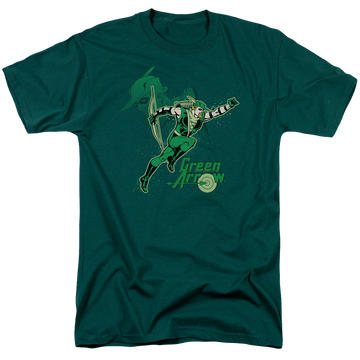 Green Arrow Green Arrow In Action - Men's Regular Fit T-Shirt Men's Regular Fit T-Shirt Green Arrow   