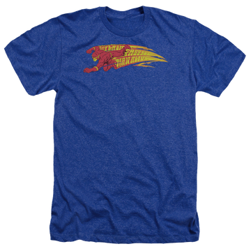 Royal men's heather t-shirt with The Flash Fastest Man Alive graphic