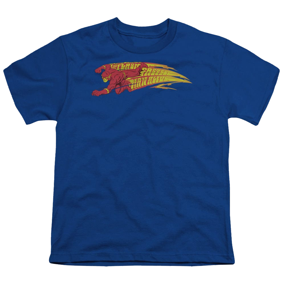 Flash, The Fastest Man Alive - Youth T-Shirt Youth T-Shirt (Ages 8-12) The Flash   