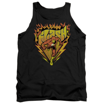 Black men's tank with The Flash Blazing Speed graphic