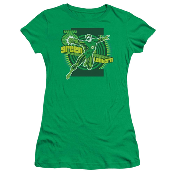 Kelly green juniors t-shirt with DC Comics Green Lantern graphic