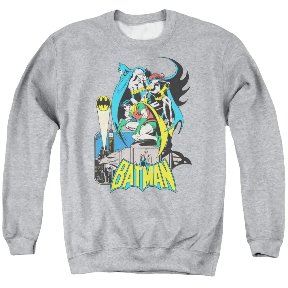 DC Comics Heroic Trio - Men's Crewneck Sweatshirt Men's Crewneck Sweatshirt Batman   