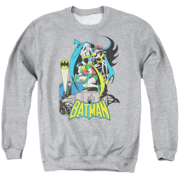 DC Comics Heroic Trio - Men's Crewneck Sweatshirt Men's Crewneck Sweatshirt Batman   