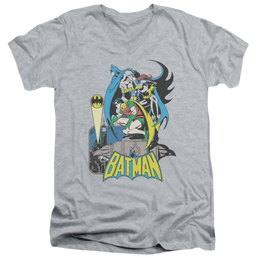 DC Comics Heroic Trio - Men's V-Neck T-Shirt Men's V-Neck T-Shirt Batman   