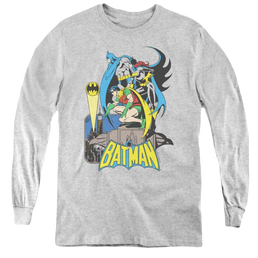 Robin Heroic Trio - Youth Long Sleeve T-Shirt Youth Long Sleeve T-Shirt Batman   