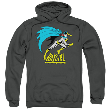 Charcoal pullover hoodie with Batman Batgirl Is Hot graphic