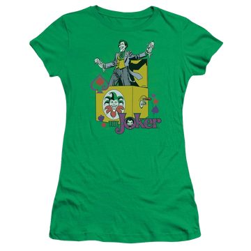 Kelly green juniors t-shirt with Joker DC Comics These Fish Are Loaded graphic