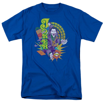 Royal men's regular fit t-shirt with Joker DC Comics Raw Deal graphic