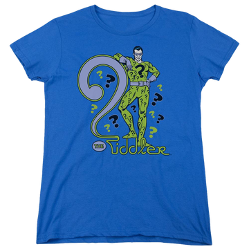 Royal women's t-shirt with DC Comics The Riddler graphic