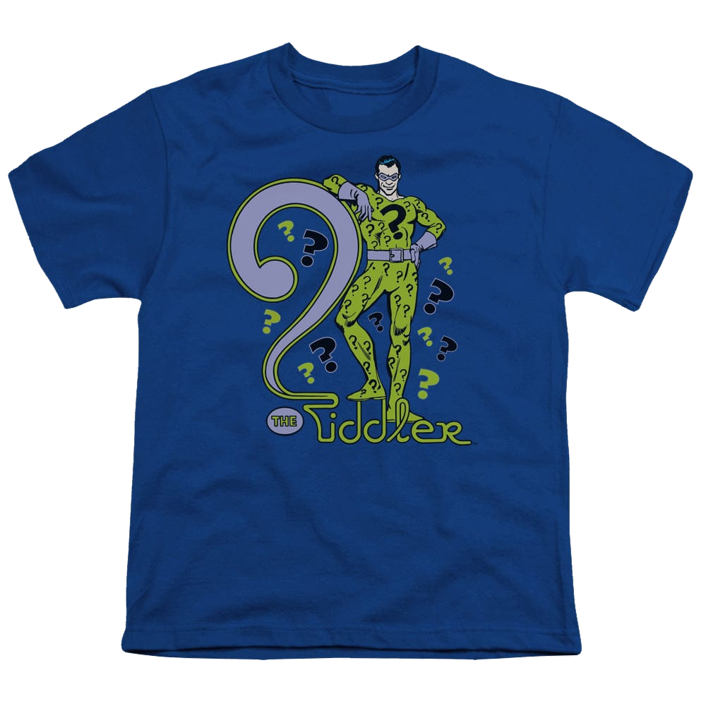 More DC Characters The Riddler - Youth T-Shirt Youth T-Shirt (Ages 8-12) DC Comics   