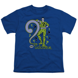 More DC Characters The Riddler - Youth T-Shirt Youth T-Shirt (Ages 8-12) DC Comics   